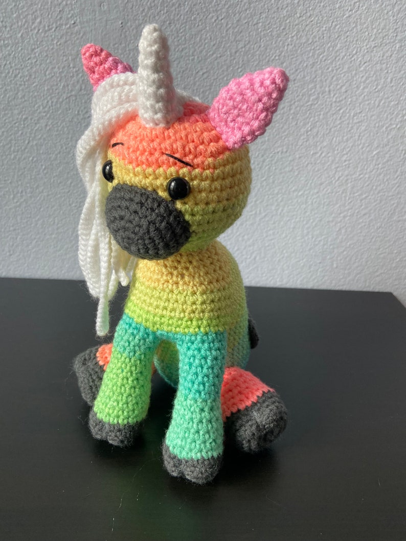 Amigurumi Unicorn CROCHET PATTERN ONLY mini unicorn, amigurumi unicorn, unicorn pattern, amigurumi pattern, crochet unicorn, tutorial image 5