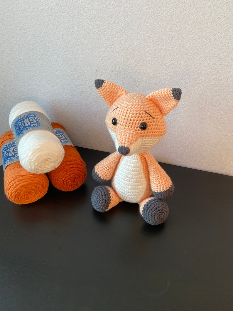 Amigurumi Fox CROCHET PATTERN ONLY Fox Stuffie Amigurumi Pattern image 3