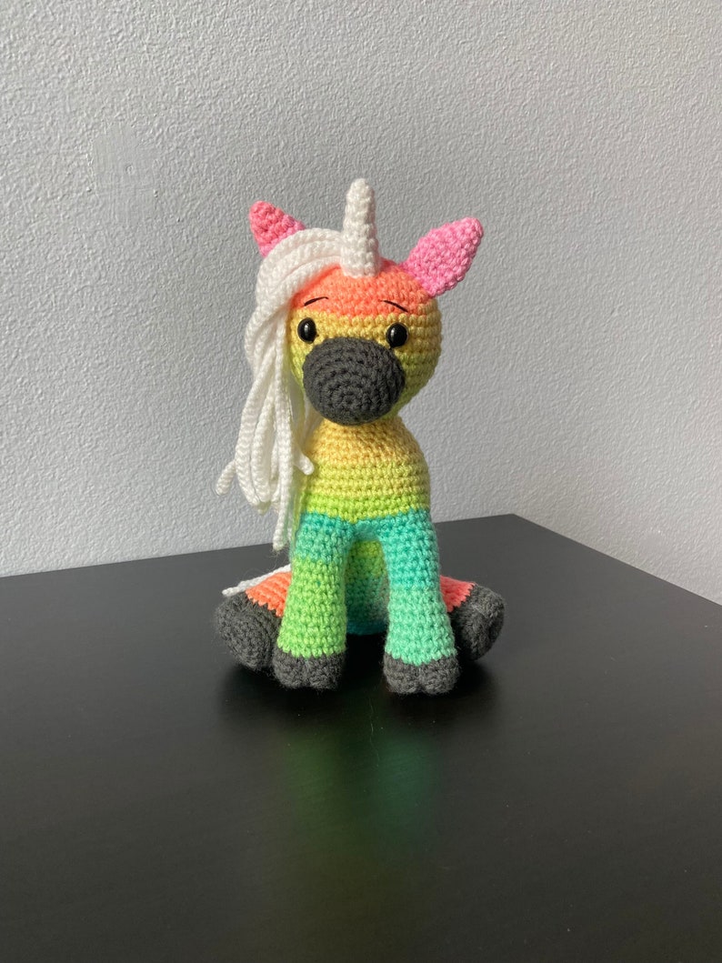 Amigurumi Unicorn CROCHET PATTERN ONLY mini unicorn, amigurumi unicorn, unicorn pattern, amigurumi pattern, crochet unicorn, tutorial image 2