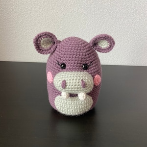 Squishy Nijlpaard met Pocket Amigurumi-patroon | ALLEEN HAAKPATROON | nijlpaard amigurumi, nijlpaard patroon, nijlpaard tutorial, pdf, nijlpaard benauwd