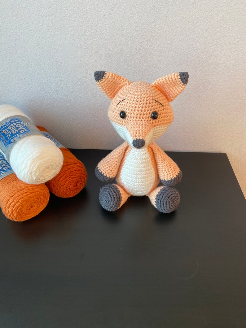 Amigurumi Fox CROCHET PATTERN ONLY Fox Stuffie Amigurumi Pattern image 1