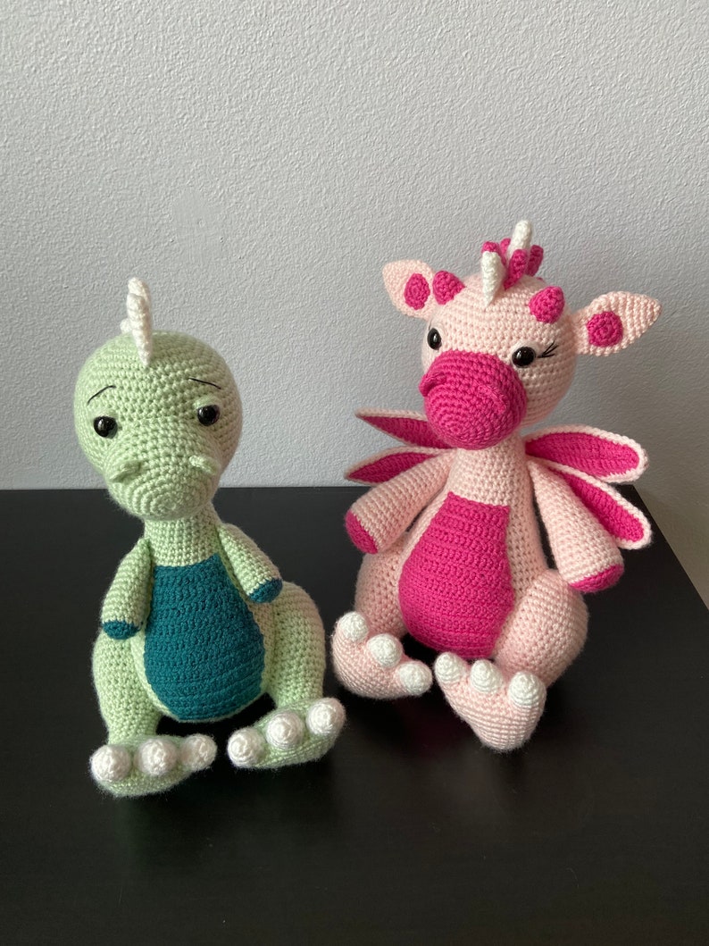 Amigurumi Dragon & T-Rex Pattern Pack CROCHET PATTERNS ONLY image 3