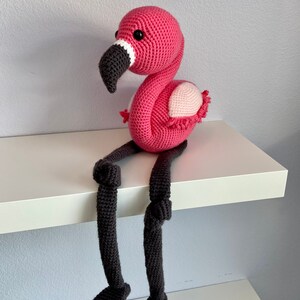 Amigurumi Flamingos Mama and Me Flamingos CROCHET PATTERN ONLY image 10