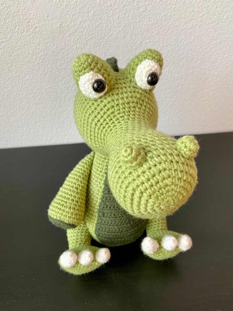 Amigurumi Alligator CROCHET PATTERN ONLY alligator amigurumi, alligator pattern, alligator tutorial, crochet pattern, amigurumi pattern image 9