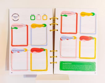 Kids Prayer Journal: 4-Week Refillable Biblical Christian Guided Prayer Book for Children