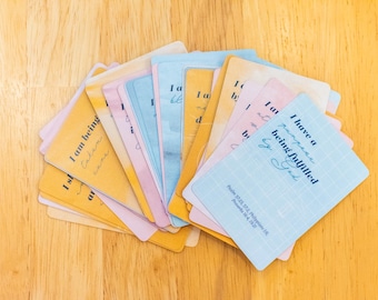 Christian Affirmation Cards: Positive Scripture-Based Encouragement for Believers