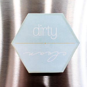 Clean Dirty Dishwasher Magnet: Indicator Sign for Kitchen Organization