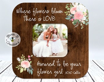 flower girl picture frame