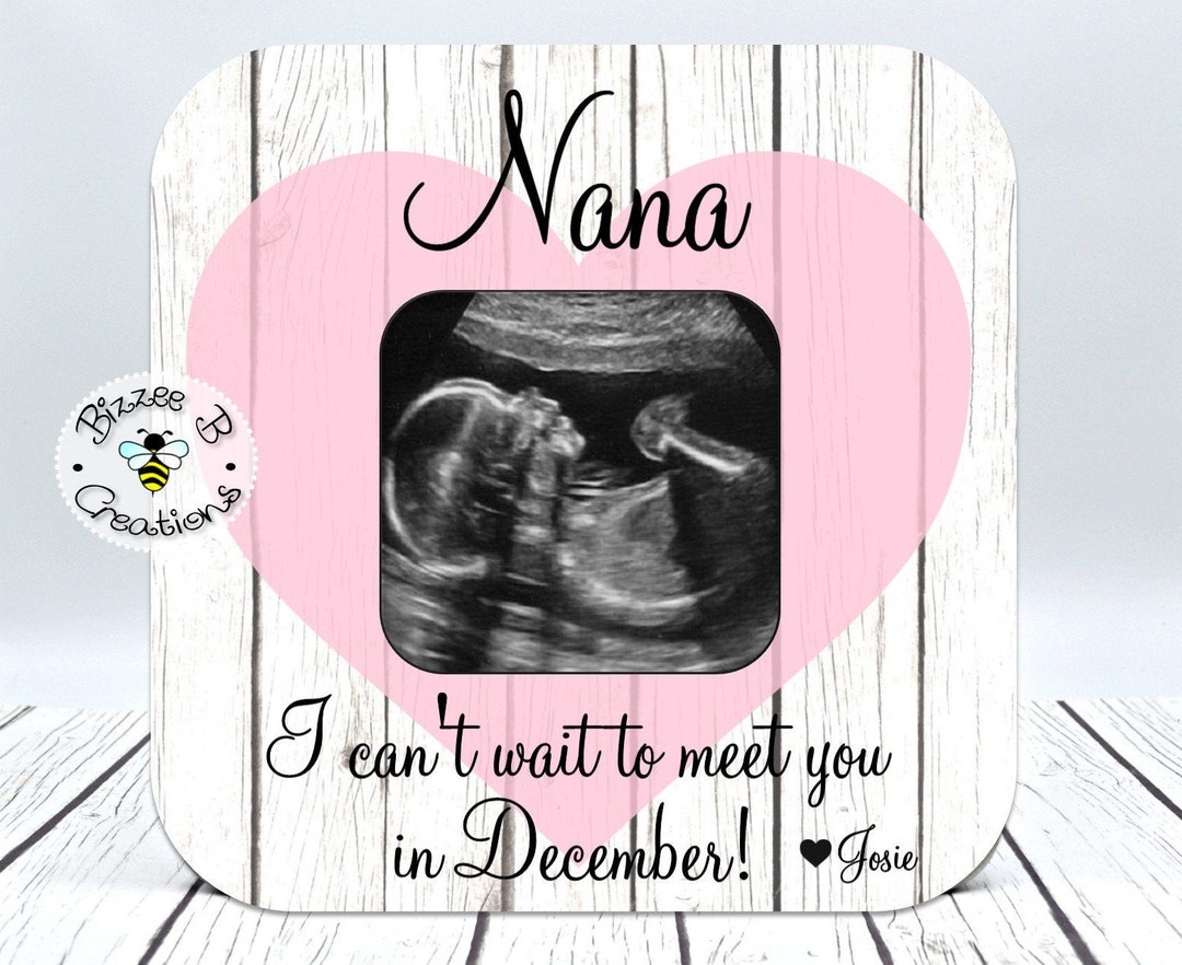 Custom Grandma to Be Frame, New Grandmother, Ultrasound Picture Frame