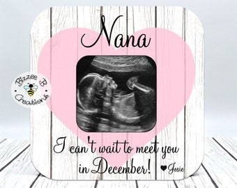 Custom Grandma To Be Frame, New Grandmother, Ultrasound Picture Frame, First Time Grandma Gift, New Baby Announcement for Grandma