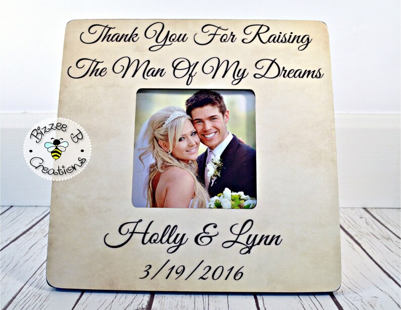 Wedding Frame Wedding Thank you for Parents Parents of the Groom Gift Mother /& Father of the Groom Wedding Thank You Groom Parent Gift