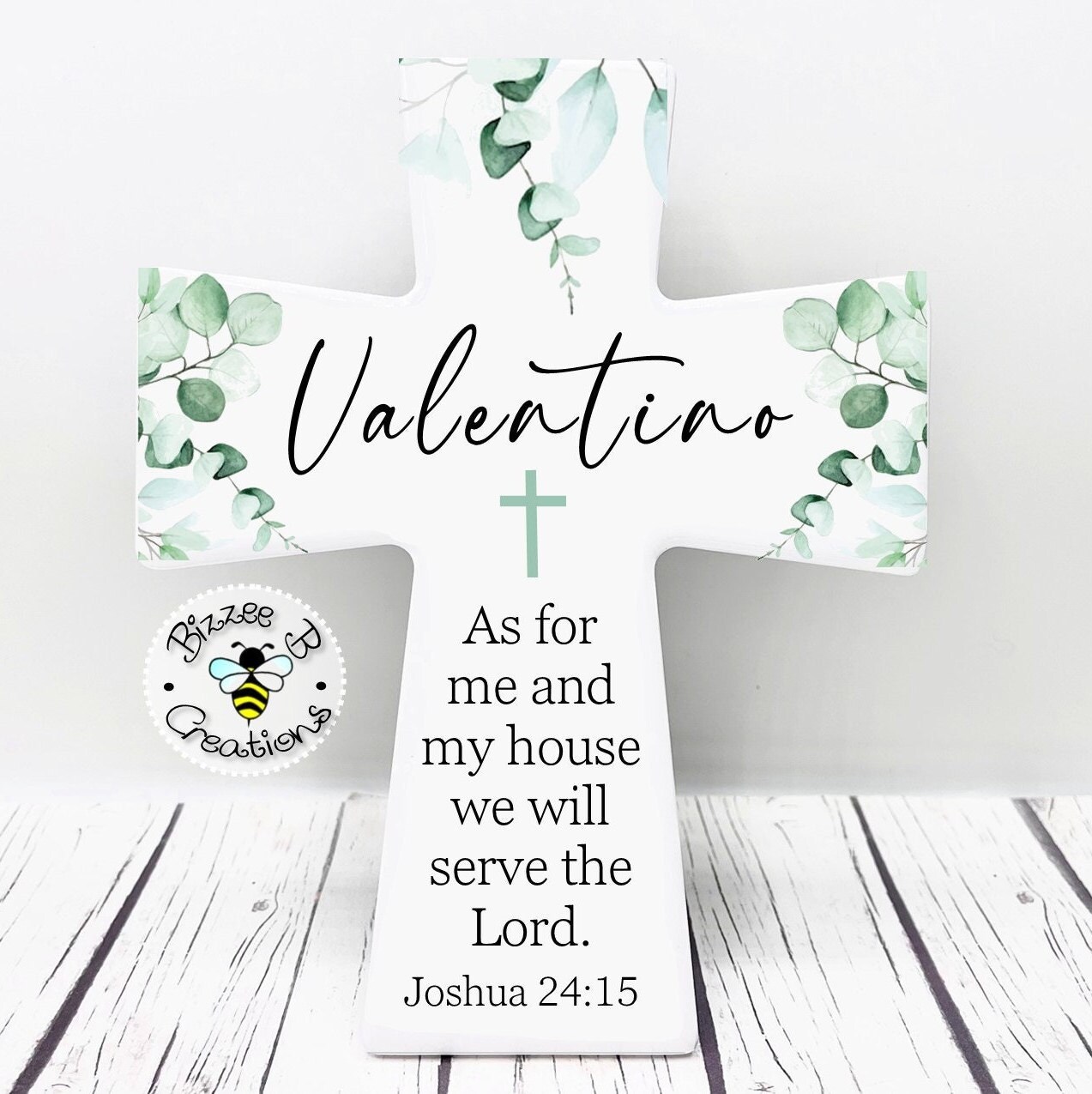 As For Me and My House We Will Serve The Lord, Christian Wall Cross, Bible Verse Cross, Scripture Wall Art, Joshua 24:15, Bible Verse Cross