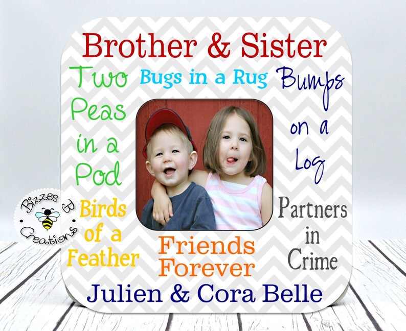 Siblings Picture Frame Brother & Sister Frame Mothers Day Etsy