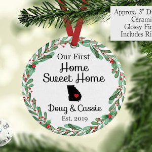 New Home Ornament Gift, Housewarming Gift, Housewarming Ornament, First Home Gift, Realtor Closing Gift, Mortgage Closing Gift, Ornament