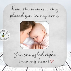 Personalized Picture Frame For New Mom, Mom To Be, Baby Shower Gift, Mother's Day, First Mother's Day Gift, From The Moment, Newborn Baby