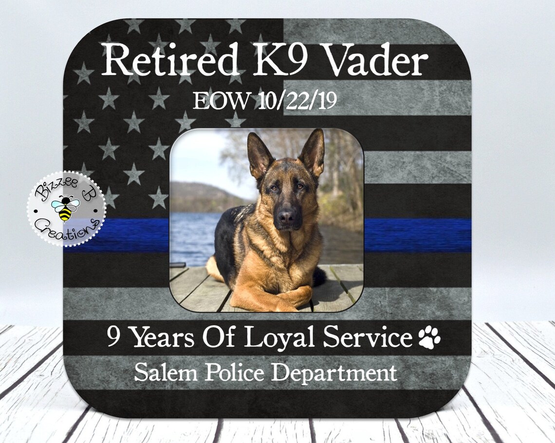 Retired K9 Officer Gift Retired Police Dog K9 Officer K9 Etsy
