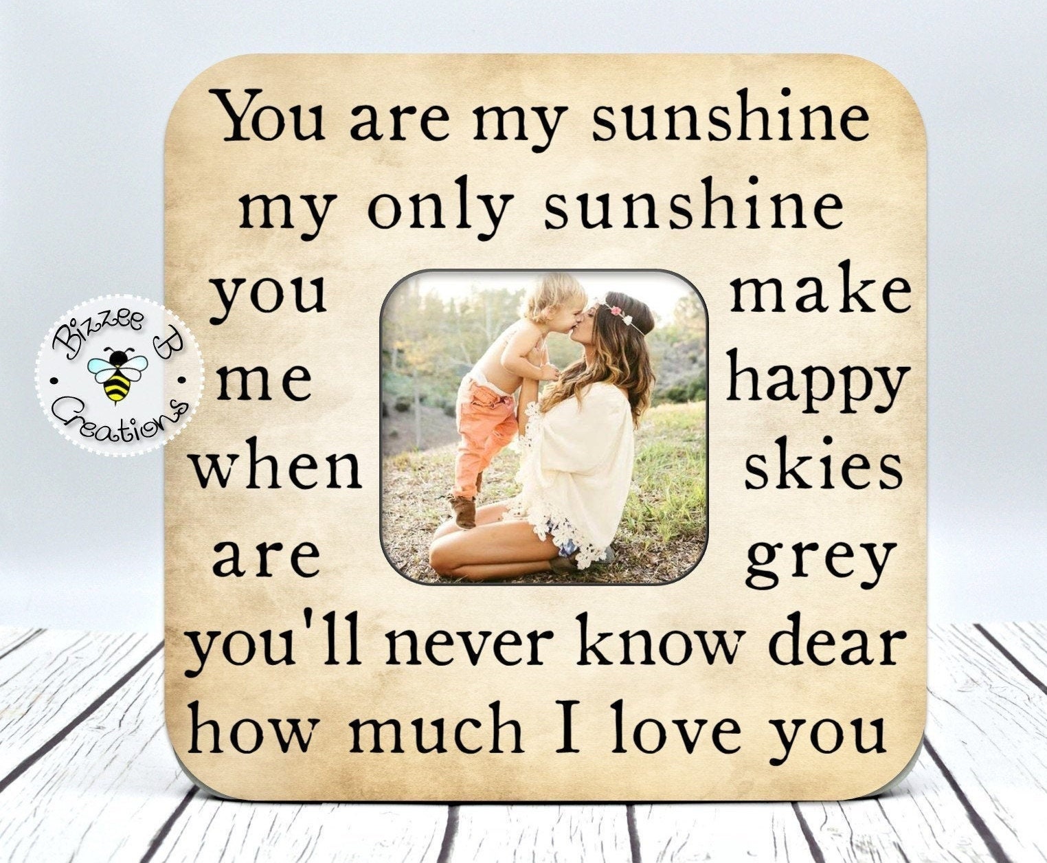 Custom Song Lyric Picture Frame You Are My Sunshine My Only Etsy Custom Song Lyric Picture Frame You Are My Sunshine My Only Etsy