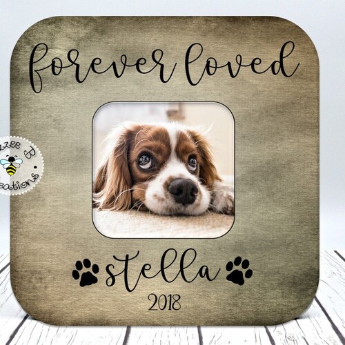 Custom Dog Memorial Picture Frame for Loss of Pet Etsy