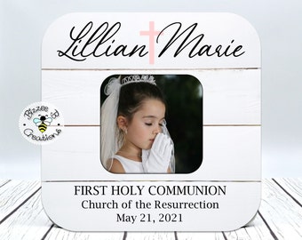 First Holy Communion Gift, 1st Communion Gift, First Communion Girl Gift, First Communion Keepsake, First Communion Frame