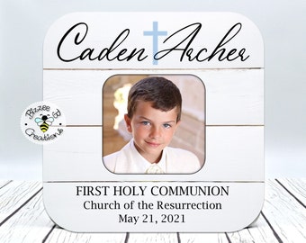 First Communion Gift, First Holy Communion, 1st Communion Gift, First Communion Boy Gift, First Communion Keepsake, First Communion Frame