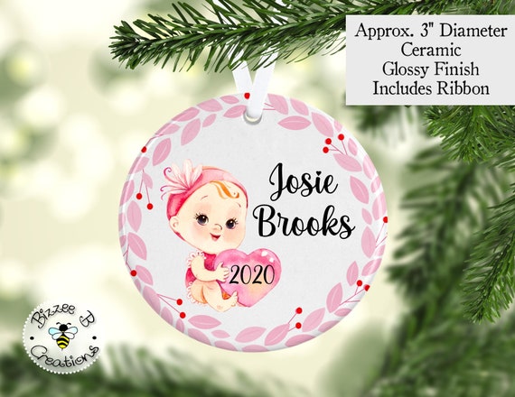 Baby Girl Christmas Ornament, New Baby Girl Gift, Little Girl Gift, Little  Girl Baby Doll Gift Ornament, Gift for Niece, New Baby Girl Gift