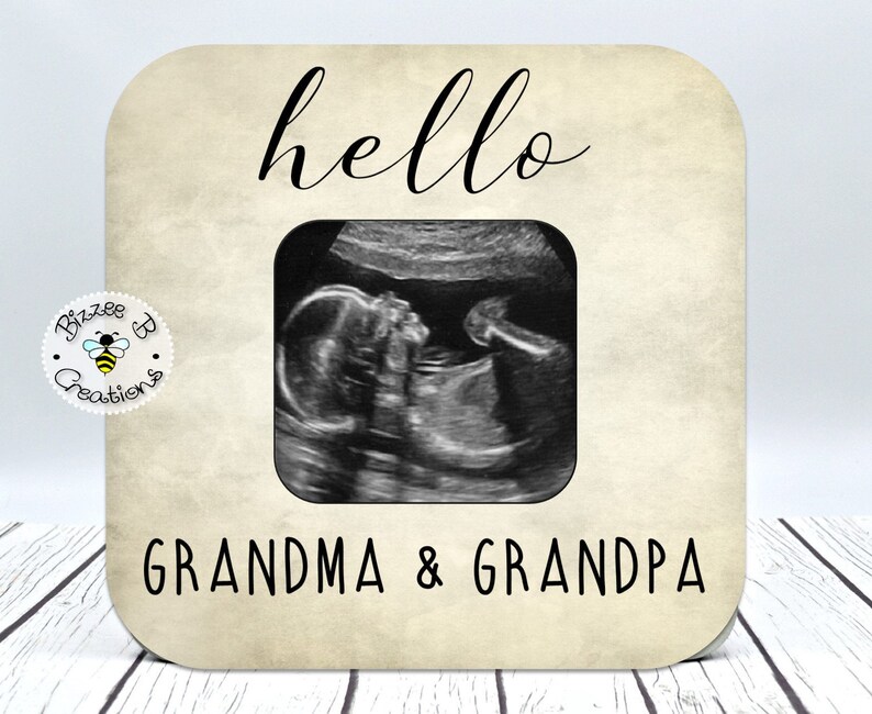 Ultrasound Frame Pregnancy Announcement Grandparent Grandpa Etsy