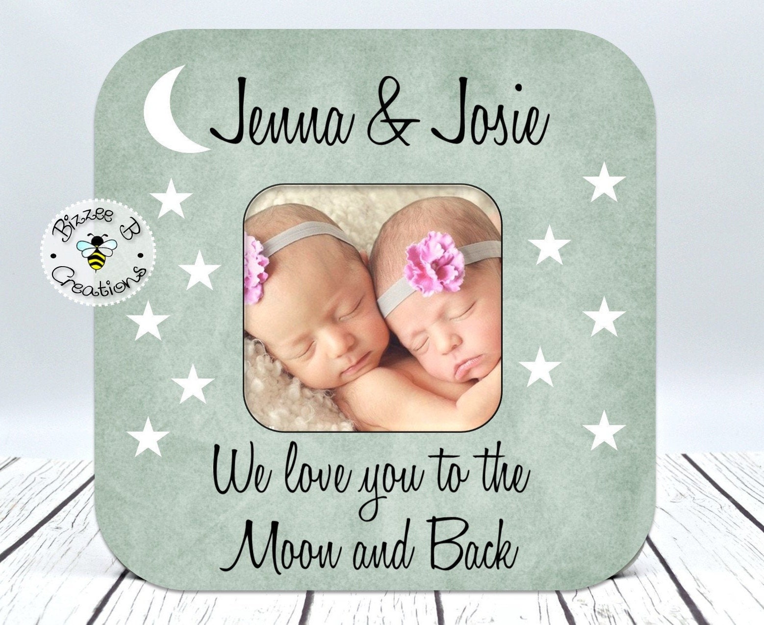Baby Boy Picture Frame Gift Gift For New Parents We Love You Etsy