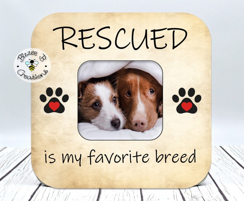 Rescue Dog Owner Gift Dog Rescue Picture Frame Pet Adoption Etsy