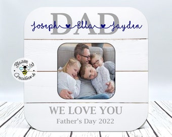 Father's Day Picture Frame, Dad Picture Frame, Gift for Husband, Father's Day 2022 Gift, Gift for Dad from Son Daughter, Father's Day Gift