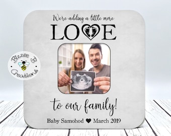Custom Pregnancy Reveal, Birth Announcement, Ultrasound Picture Frame, New Baby Announcement, Ultrasound Frame, Pregnancy New Baby