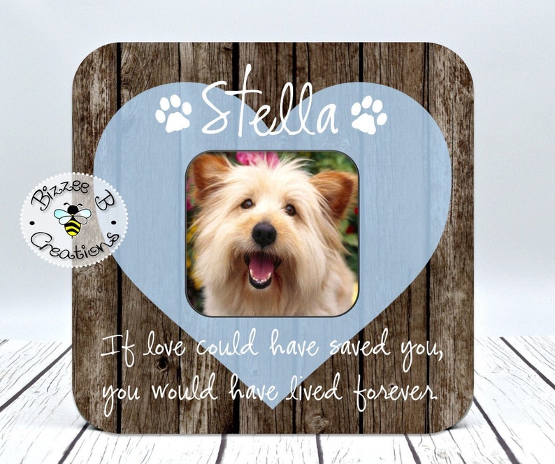 Pet Loss Gift If Love Could Have Saved You Pet Memory Frame Etsy