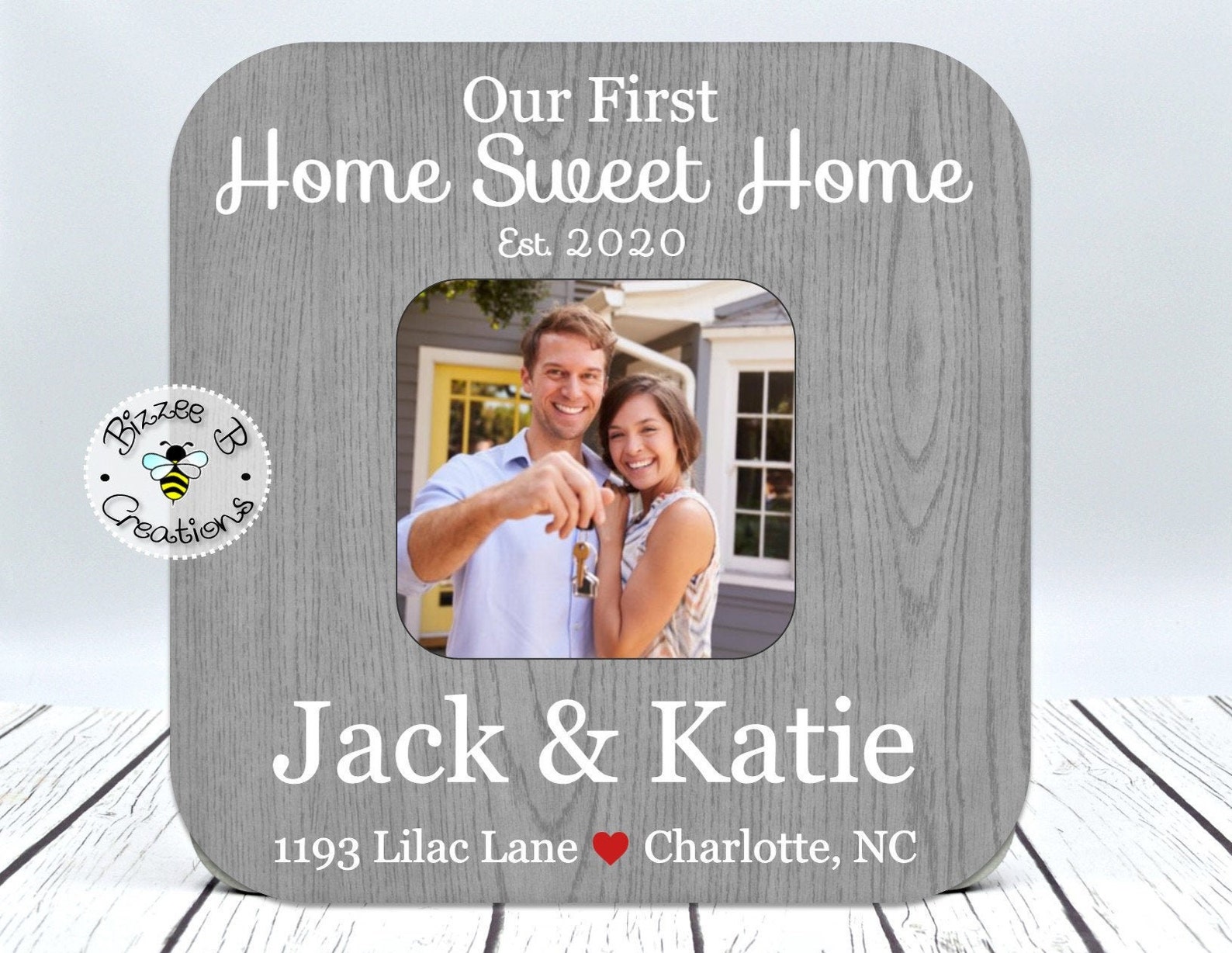 First Home Picture Frame Gift Our First Home Sweet Home Etsy