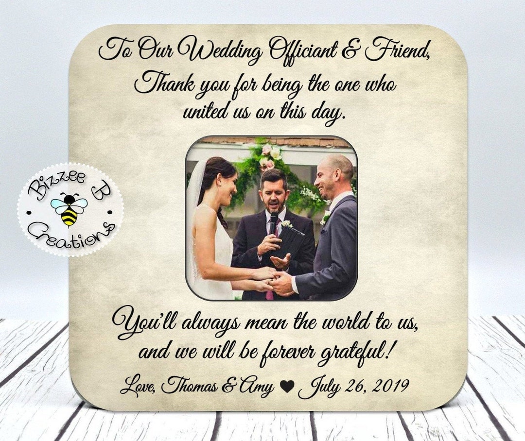 Wedding Officiant Gift, Wedding Officiant, Wedding Officiant Photo