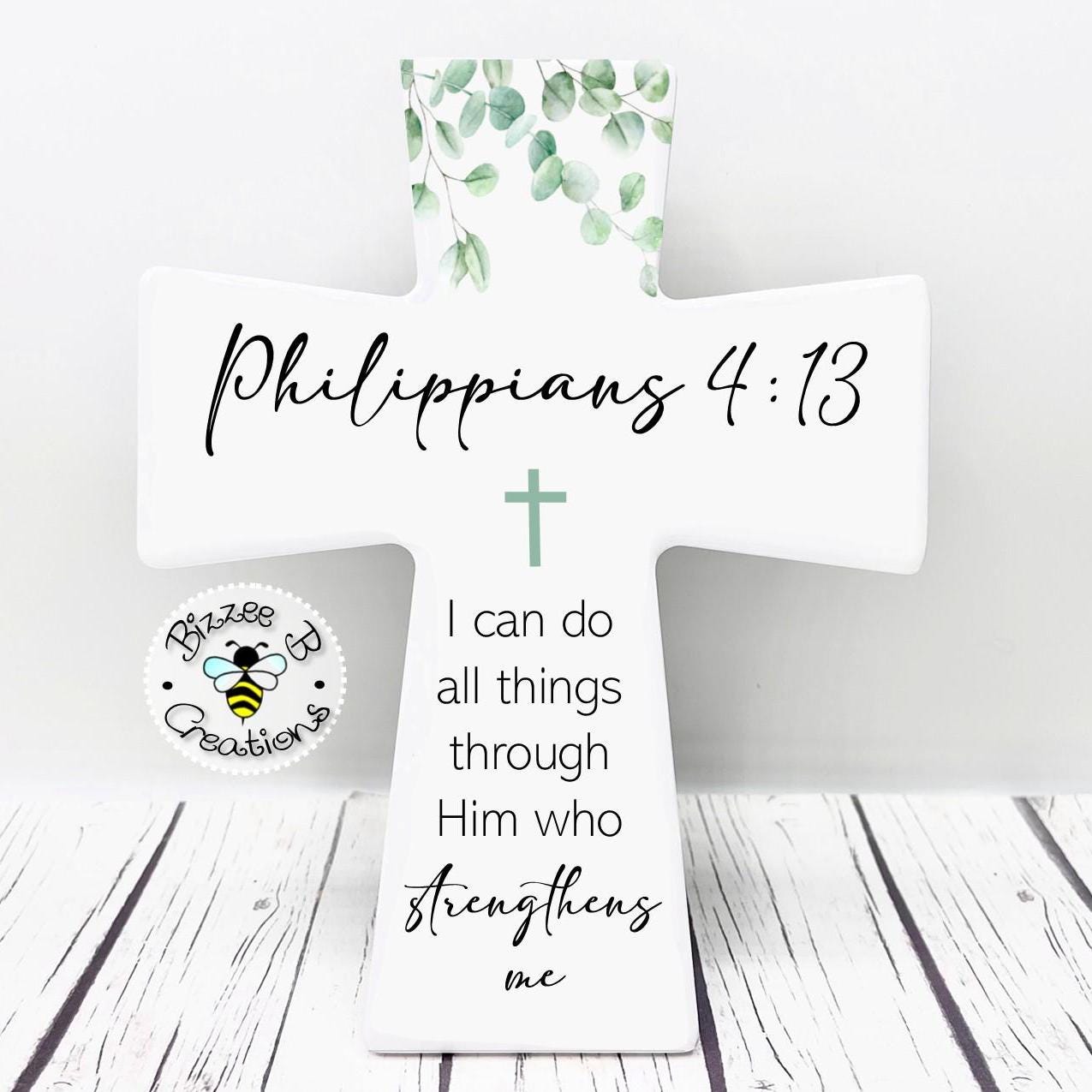 Custom Bible Verse Cross, Scripture Wall Cross, Christian Art ...