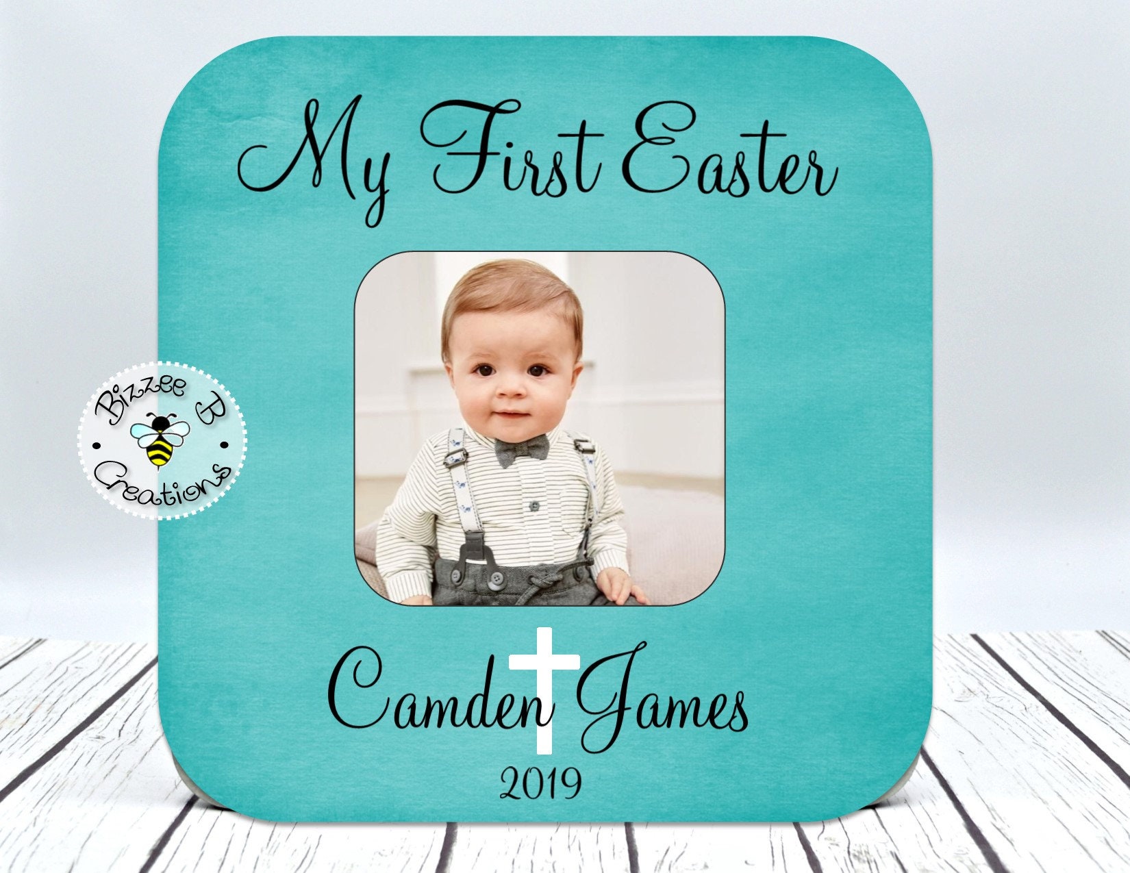 Baby's First Easter Baby Boy Easter Frame Custom Boy Etsy