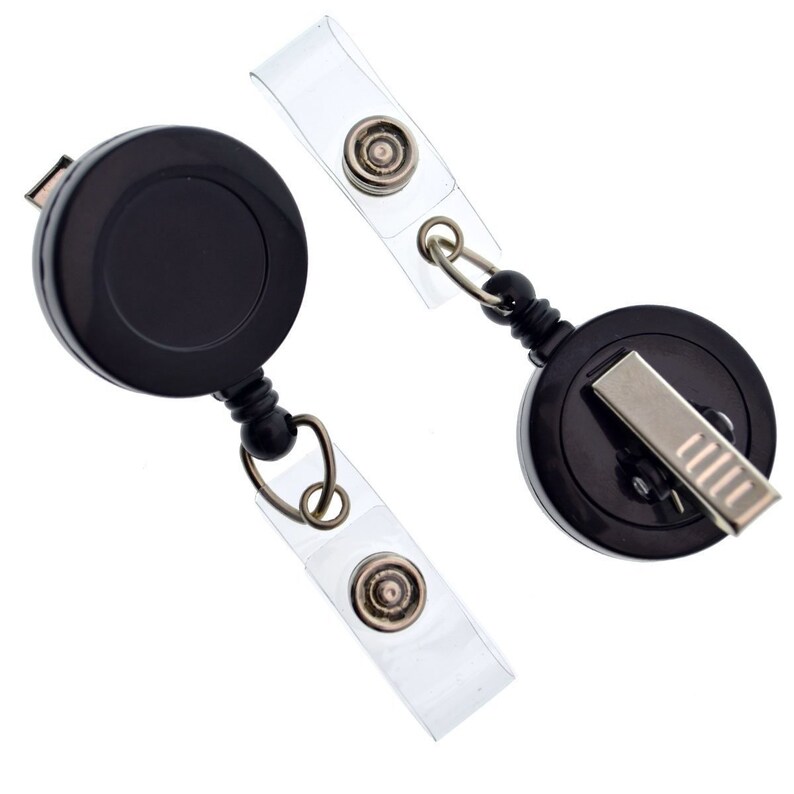 Football Badge Reel Swivel ID Holder
