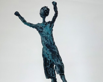 Catastrofaal probleem meer Sculpture Made of Paper Mache With Bronze Patina Figure - Etsy