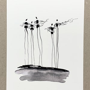Fine Art Print Set A5 | Art Print Group of People | Black and White Graphic | Giclée Print on Artist Paper | Atelier Claudia König Motiv 2