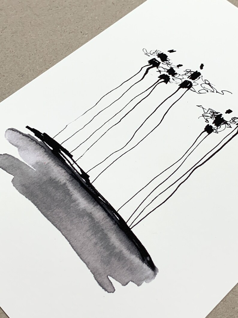 Fine Art Print Set A5 | Art Print Group of People | Black and White Graphic | Giclée Print on Artist Paper | Atelier Claudia König image 5