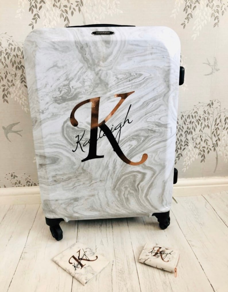 Suitcase Name Vinyl Decal Sticker Personalised Suitcase Etsy UK