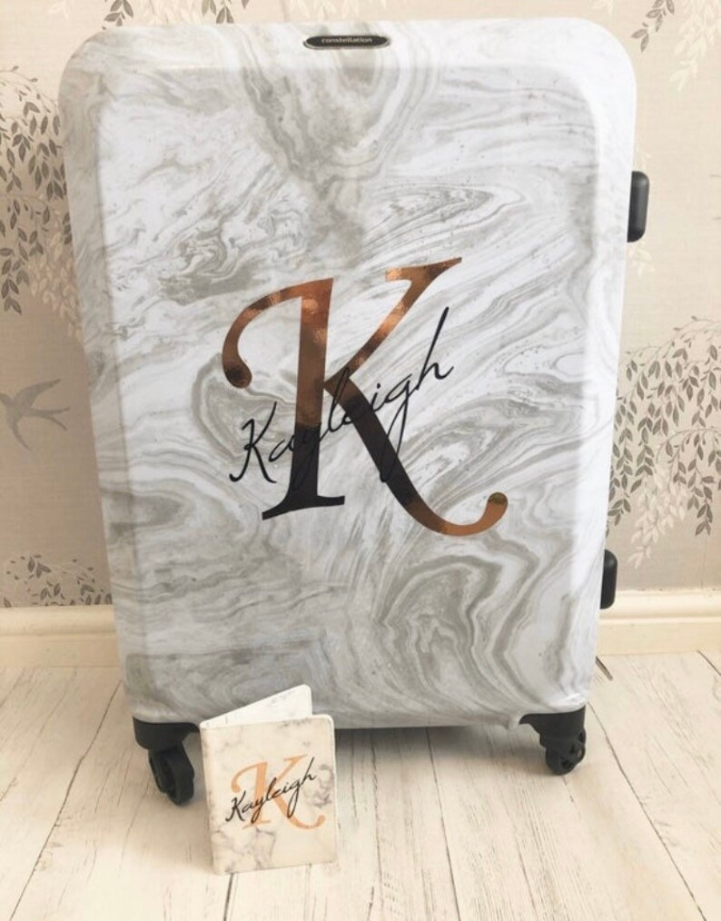 Suitcase Name Vinyl Decal Sticker Personalised Suitcase Etsy UK