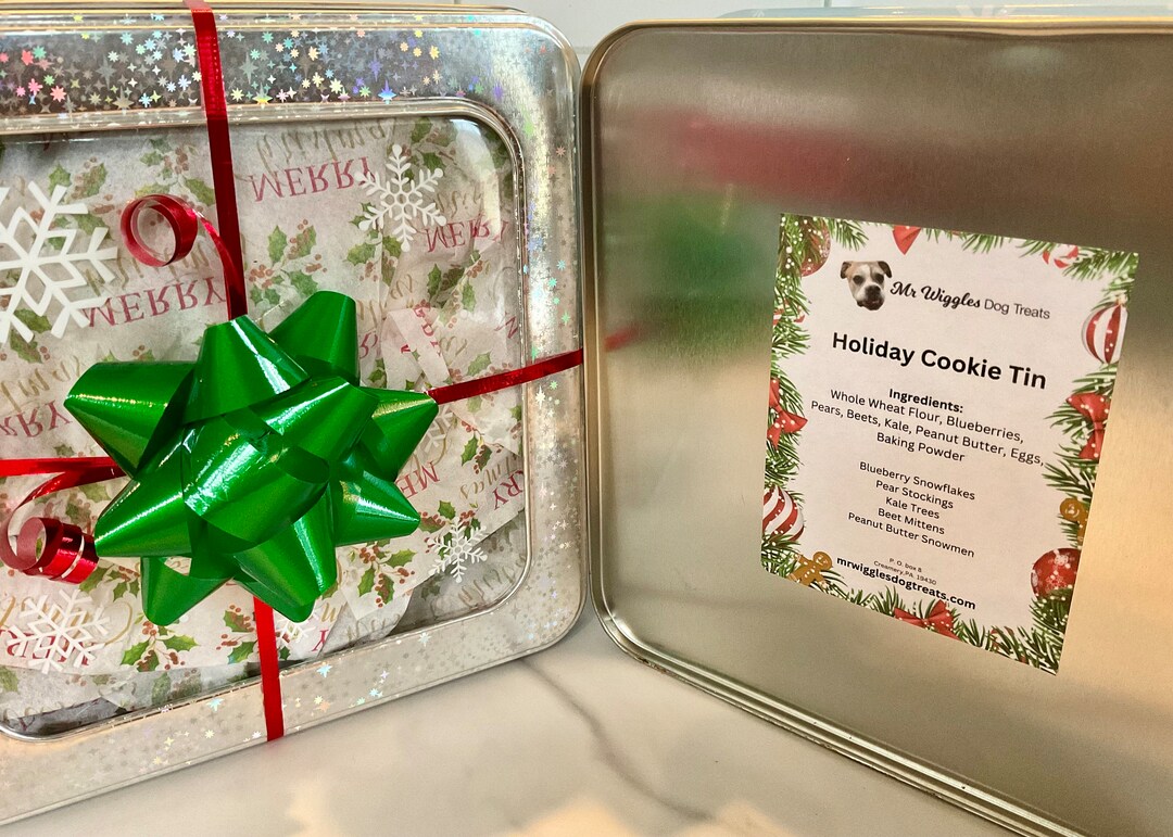 Holiday Cookie Tin Etsy