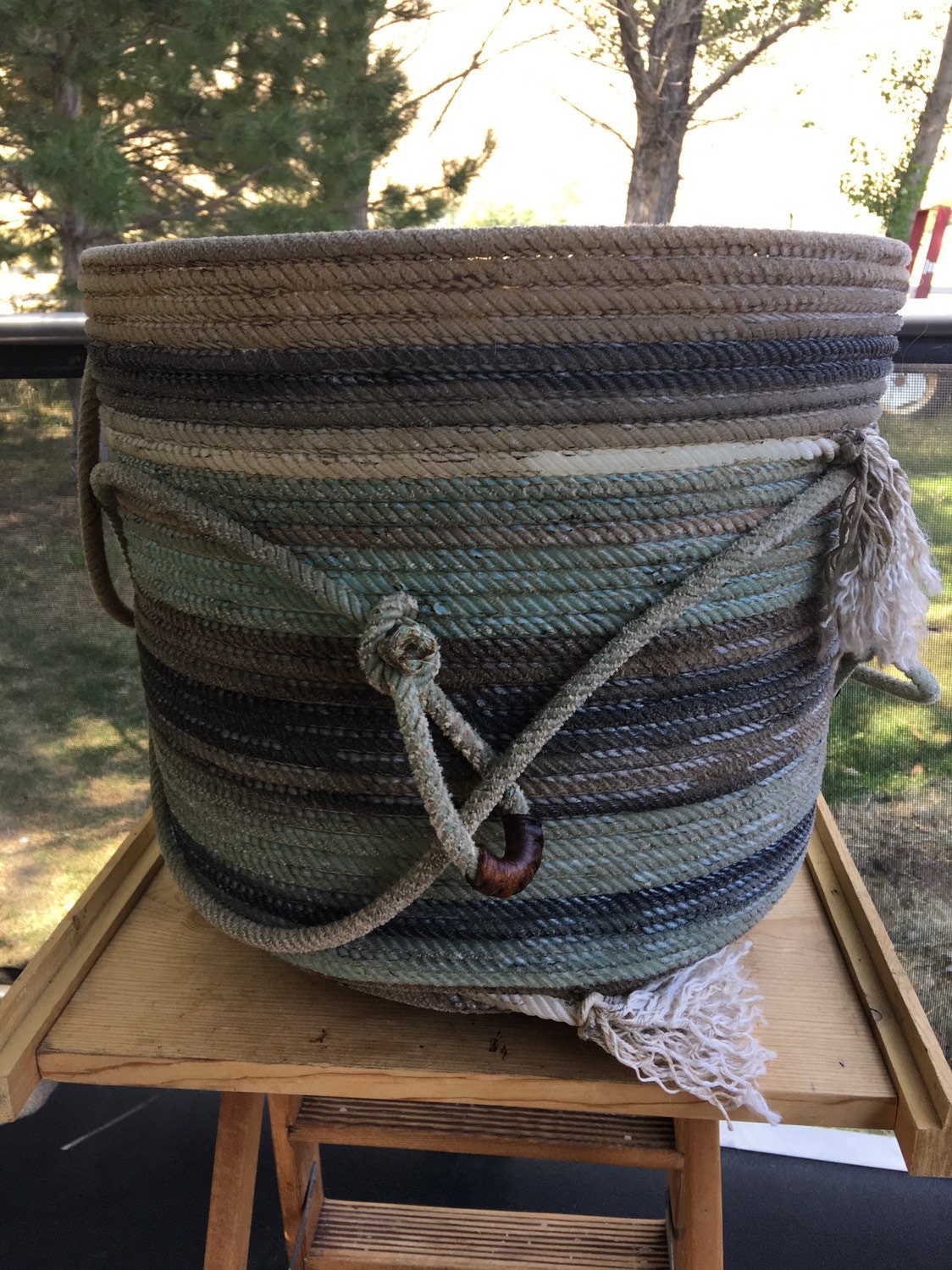 Rustic Rope Baskets Ranch Rope Basket/bowl, 4 or 5 Ropes **custom Request** - Etsy