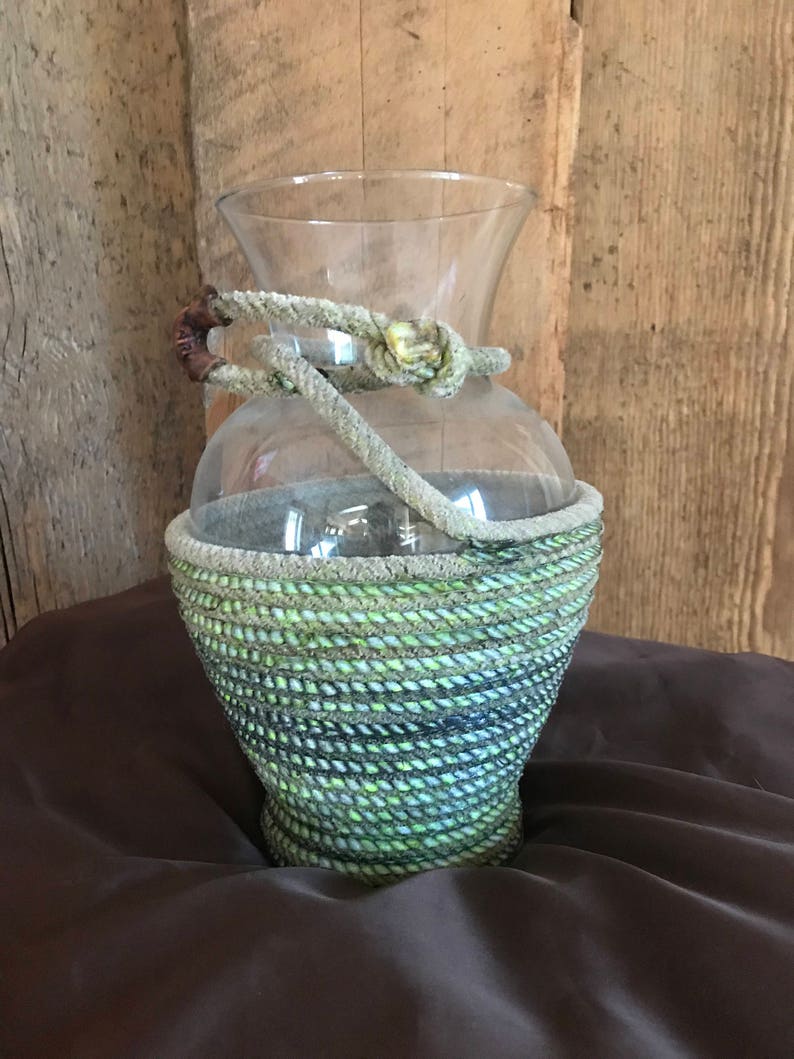 Ranch Rope Wrapped Vases - Etsy