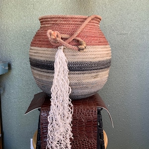 3 Ranch Rope Patriotic (Red, White & Blue) Basket, Bowl or Vase