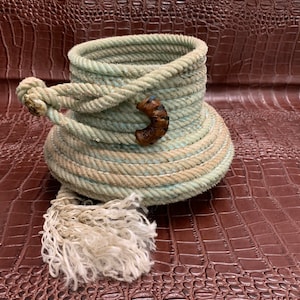 Ranch Rope Canister (Utensil)Rope Canister, Vase or Wine