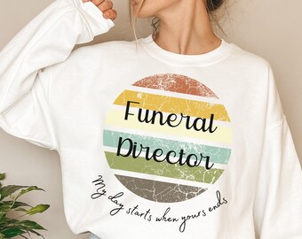 Mortician Gift for Funeral Director Gift Wed Shirt Mortician Sweatshirt for Halloween Sweatshirt