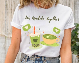 Matcha Valentine Shirt, We Belong Together Shirt, Matcha Couples Shirt, Matcha Shirts, Hippie Couple Shirt,Hippie Gift,Matching Couple Shirt