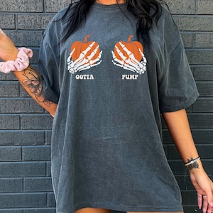 breastfeeding halloween T-shirt for moms who pump comfort colors funny halloween nursing shirt for lactation consultant tshirt oversized
