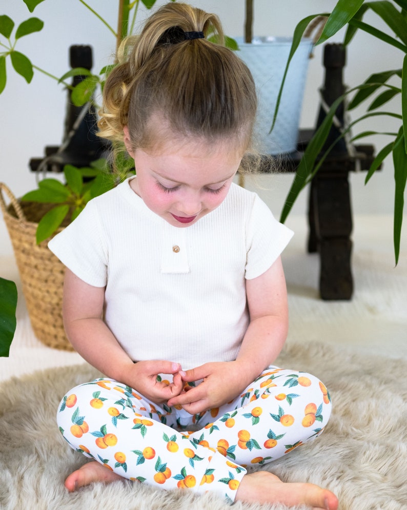 Oranges Baby Leggings Organic Kids Leggings Unisex Toddler Etsy UK